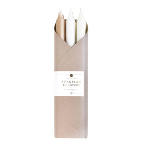 Taper Candles 12" - 6pc Linen Closet Set - Tan | Ivory | White