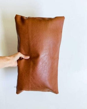 Faux Leather Pillow Covers | 12x20" Lumbar